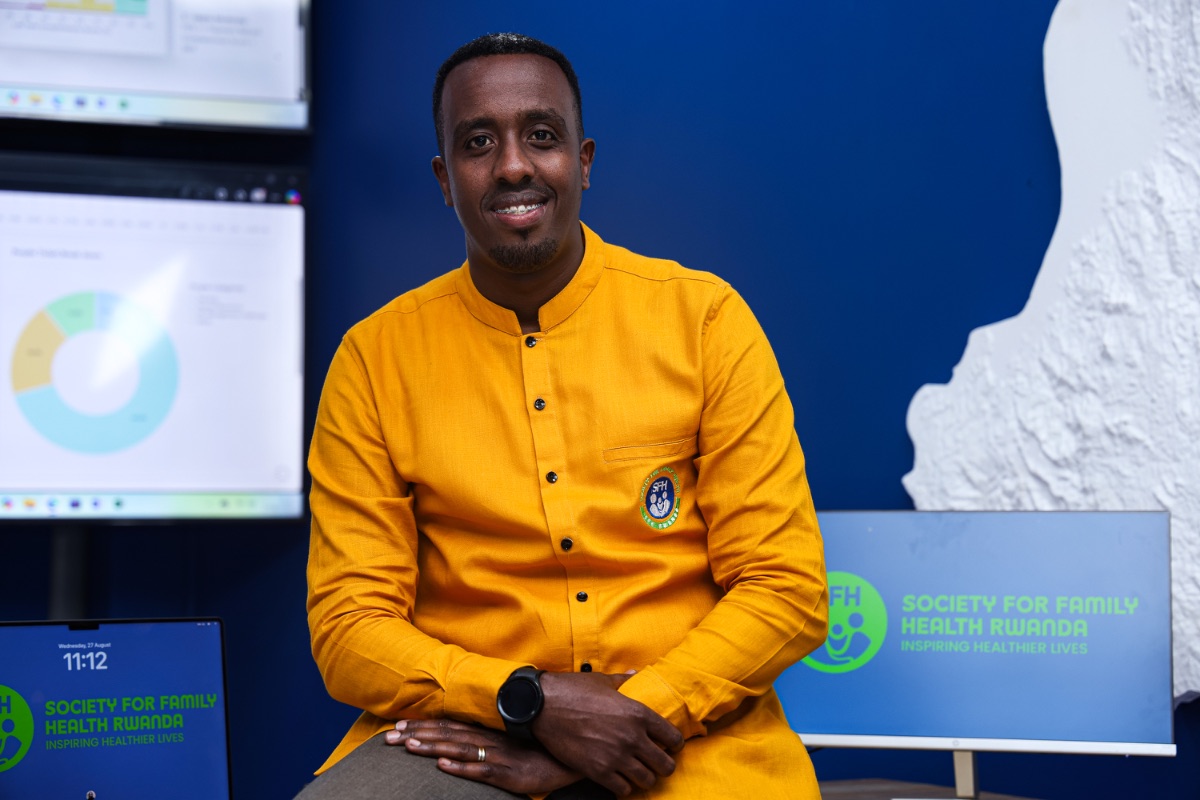 Herve Rutebuka in SFH's Blue Room