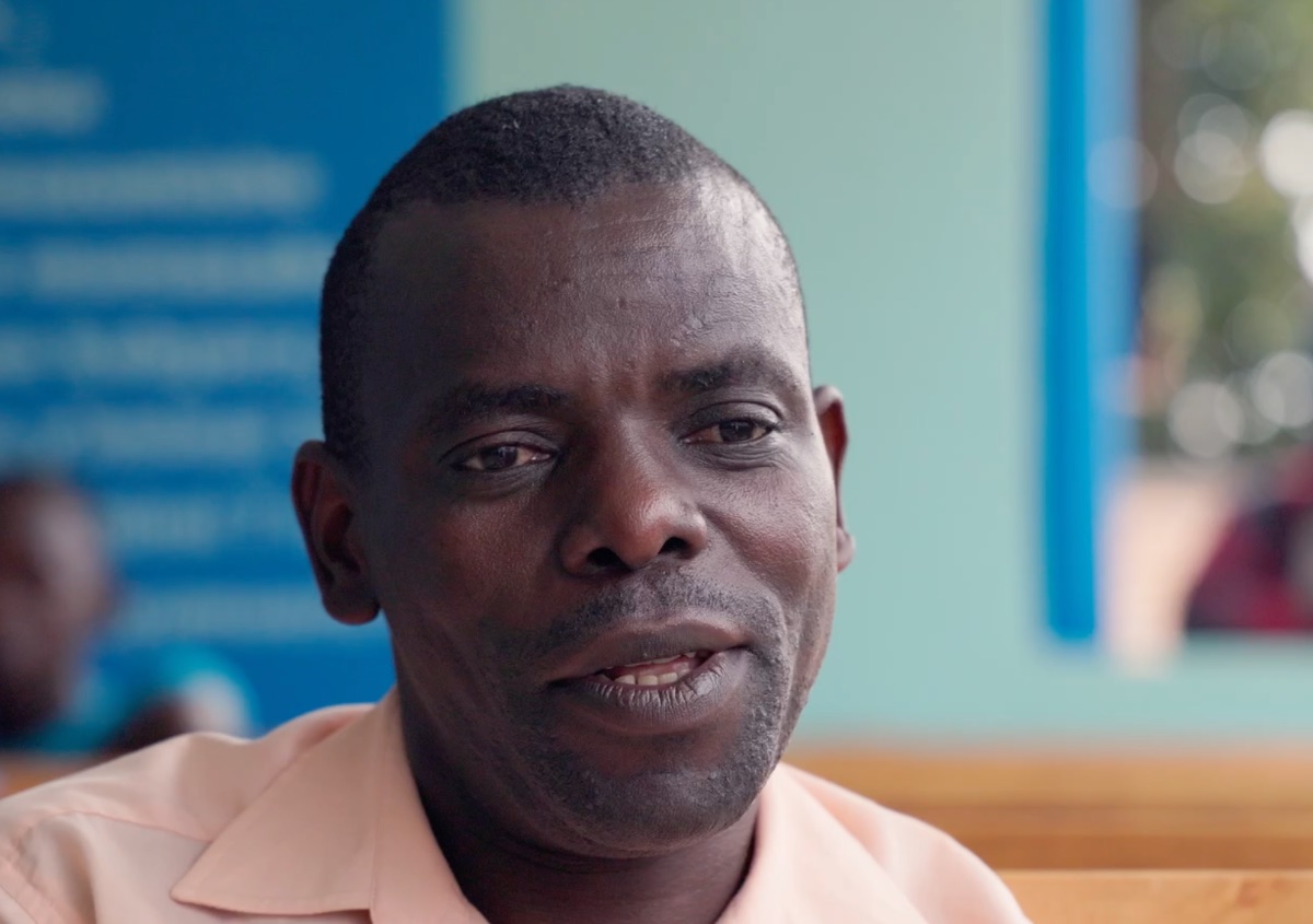 Innocent Rwagatore, village leader, Ngenda